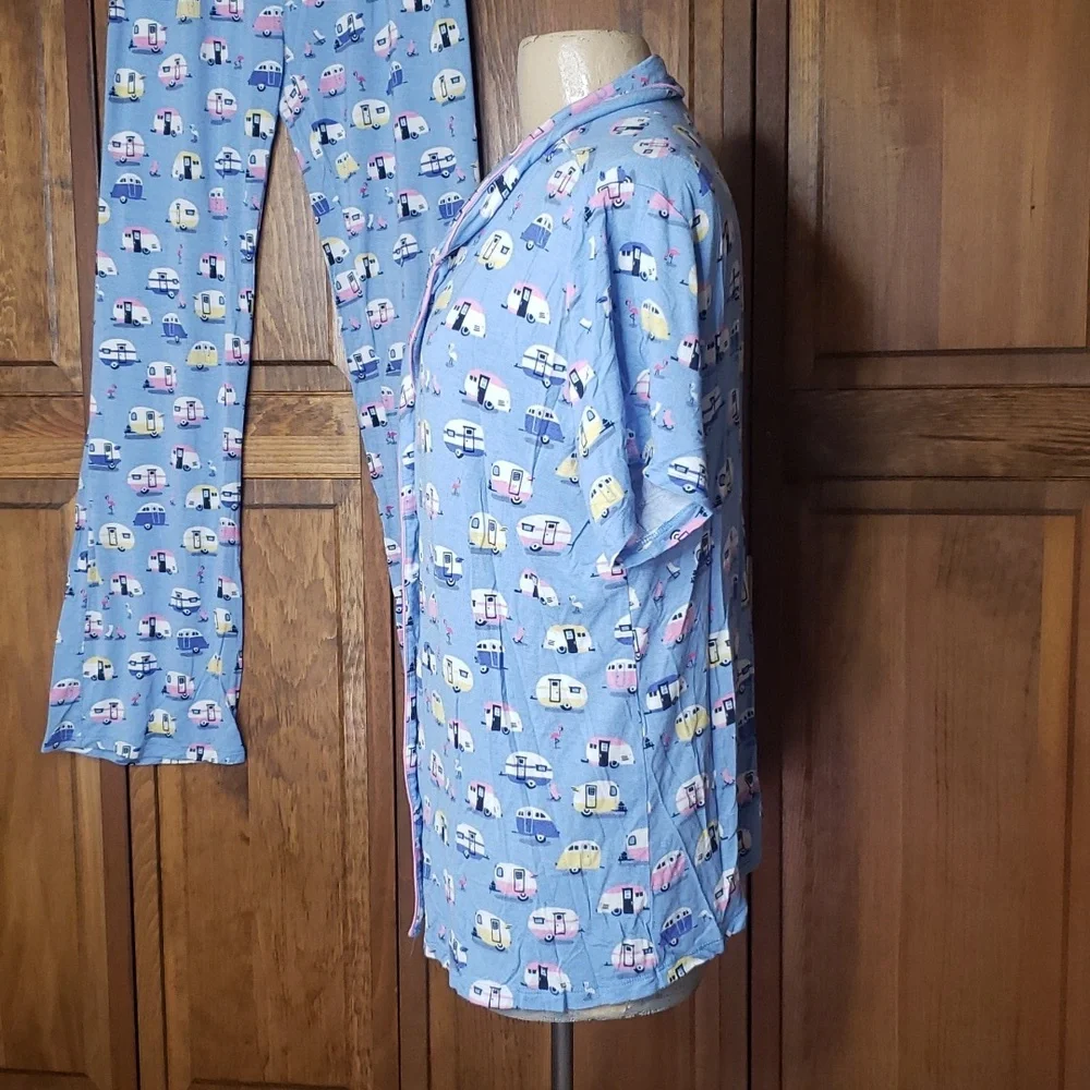 Munki Munki Nite Nite Camper Pajamas Sz XXL